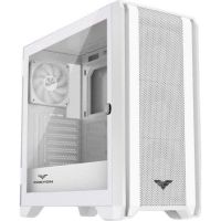 caja pc preyon nest windy atx vidrio templado blanca argb con 4 ventiladores