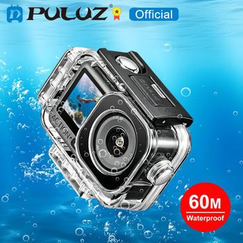 PULUZ - Carcasa Magnética Sumergible a 60 m para DJI Osmo Action 6, Funda de Buceo para DJI Action 5 Pro / 4 / 3 / 6