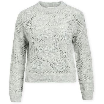 Object Jersey Luca Knit - Medium Grey Melange para mujer