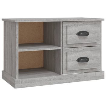 Mueble Tv | Mueble De Salón | Armario Tv Madera Contrachapada Gris Sonoma 73x35,5x47,5 Cm