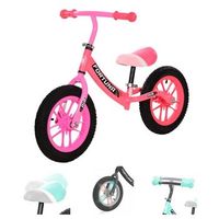 bicicleta de equilibrio fortuna air con llantas brillantes de lorelli - light-dark pink