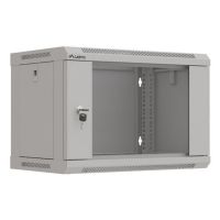 bastidor de pared lanberg wf03-5306-10s 6u 60kg bloqueo teclado rieles rack gris