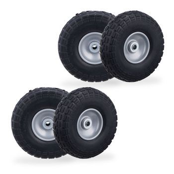 Rueda De Recogida De Pu En Juego De 4 - Black/grey - 26.3x35.5x26.5cm
