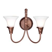 aplique de pared emily 2 luces