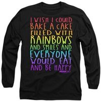 mean girls camiseta manga larga rainbows and cake para mujer