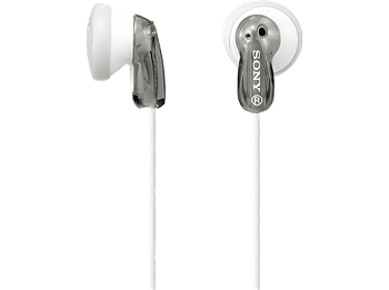 Auriculares de botón - Sony MDR-E9LPH, Iman Neodimio, Jack 3.5 mm, Cable Flexible, Gris