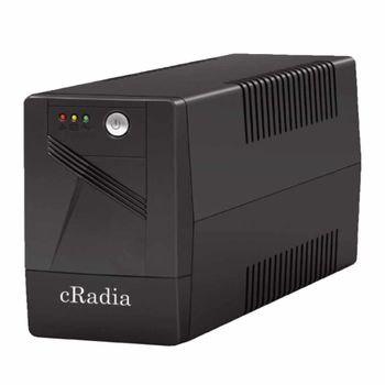 SAI cRadia 620VA Plomo-Calcio Autonomía Estabilizador Inteligente 2 Schuko Compacto