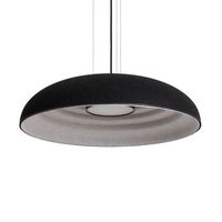 lampara colgante acustica led 18w fieltro misis-s negro