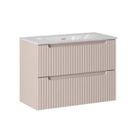 mueble lavabo individual encastrado paneles de melamina y mdf