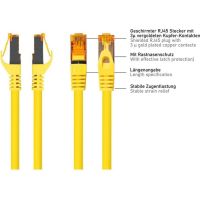 cable patch varia cat7 rj45 025 m amarillo sftp slim
