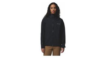 Chaqueta impermeable columbia trailborne 2 5l negra para mujer