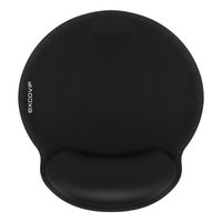 exco-alfombrilla de raton ergonomica con soporte para muneca base de goma antideslizante espuma viscoelastica comoda para ordenador oficina y hogar
