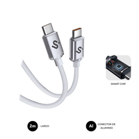 cable subblim optimus 60w c-c 2m white
