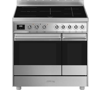C92IPX9 90 cm Electric Induction Range Cooker - Stainless Steel, Stainless Steel
