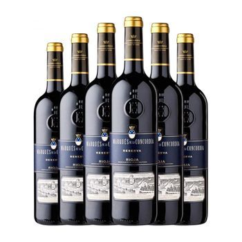Marqués De La Concordia Vino Tinto Rioja Reserva 75 Cl 14% Vol. (pack De 6 Unidades)