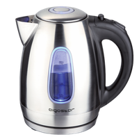 aigostar queen - hervidor de agua electrico con iluminacion led 17 litros libre de bpa acero inoxidable filtro antical sistema de proteccion contra la ebullicion en seco 2200w diseno exclusivo