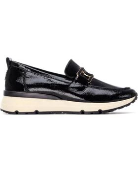 de CARMELA MOCASINES DE CHAROL S CARMELA 162518 CON PLATAFORMA NEGRO