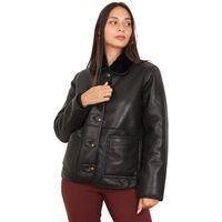 la modeuse cazadora de cuero 76280p180647 para mujer