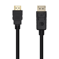 aisens cable conversor displayport a hdmi dpm-hdmim negro 10m