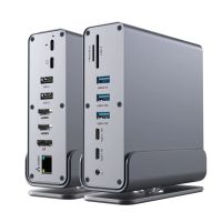 bakeey hd-175 estacion de acoplamiento vertical 16 en 1 type-c con usb 313020 4k hddp 100w pd sdtf rj45 ethernet