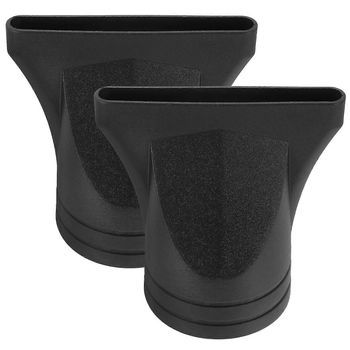 2pcs Reusable Hair Dryer Nozzle Black Thermo Blow Dry Hair Dryer Diffuser Professional Hairdressing Styling Tool