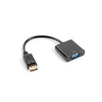adaptador lanberg ad-0002-bk vga d-sub a displayport 02m machohembra 11a