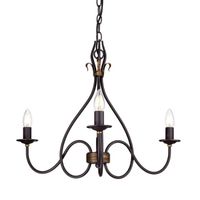 lampara de arana windermere 3 luces