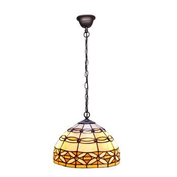 Colgante De Techo Mediano D. 30cm   Cadena Tiffany  Marfíl