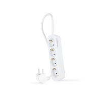 nanocable regleta de enchufes 4 tomas 14 m blanco
