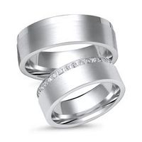 alianzas 18 quilates oro blanco 30 diamantes