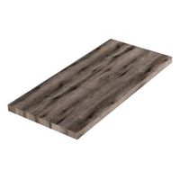 estante de madera para lavabo de sobremesa de 100cm con acabado en roble fosil