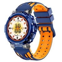 cool clever reloj smartwatch silicona azulnaranja llamadas salud deporte