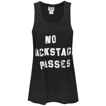 Junk Food Camiseta tirantes No Backstage Passes para mujer