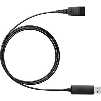 Cable Adaptador USB Jabra Link 230 QD Plug and Play Negro