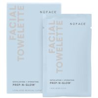 nuface prep-n-glow toallitas faciales paquete de 5
