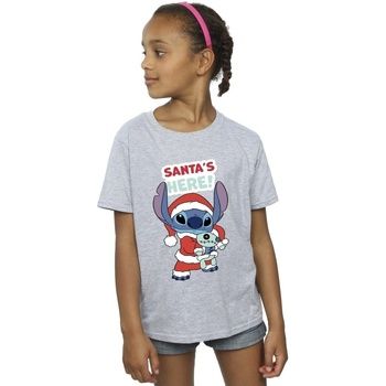Disney Camiseta Santa's Here para niña