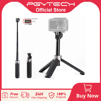 PGYTECH-Palo Selfie para cámara de acción, trípode de 40cm para GoPro Hero 11/10, 9, 8, 7, Insta360, DJI POCKET 3