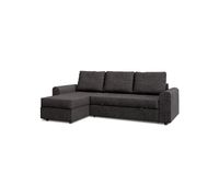 chaise longue dino reversible 3 plazas gris oscuro - conforama