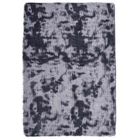 alfombra de pelo largo navarra gris oscuro 200x290 cm poliester vidaxl