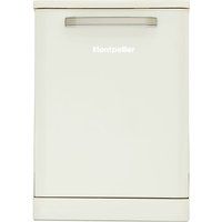 montpellier mab600c full-size dishwasher - cream cream