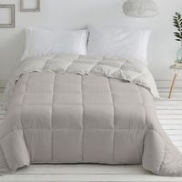 colcha edredon microfibra geometrico cama de 135 cm - greige - burrito blanco