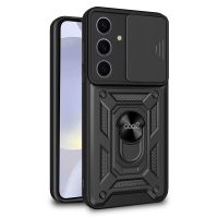 cool hard ring carcasa negra para samsung galaxy s24  s25