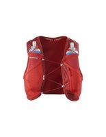 chaleco de running salomon active skin 4 set rojo dahliahigh risk rojo
