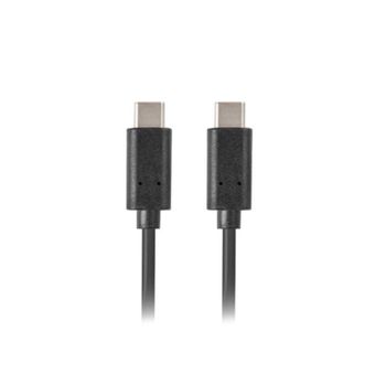 Cable USB Lanberg CA-CMCM-10CU-0018-BK 1,8 m USB C a USB C Negro
