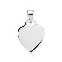 colgante corazon plata 925 grabable