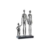 figura resina 26x115x415 familia plateado