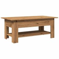 mesa de centro 55x102x42 cm madera - marron