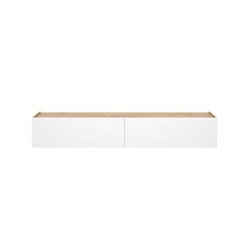 Mueble De Tv Sky 2 Puertas Abatibles Blanco/natural 29x180x33 Cm