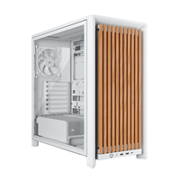 caja corsair frame 4000d wood rs madera blanco