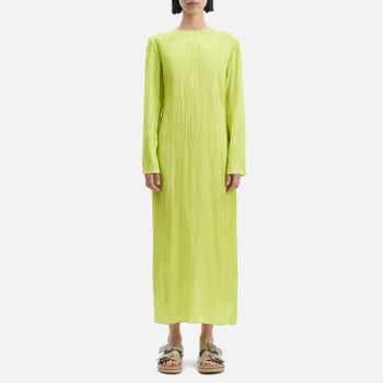 Samsøe Samsøe Alinea Plissé-Satin Dress - XS